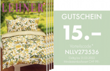 Lehner Versand 15CHF Gutscheincode aus dem Frühlings-Katalog