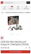 Lego Star Wars 75410 für 14.95 (Abholung)