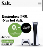 Kostenlose PS5 – zum Salt Handy Abo