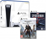 Playstation 5 Bundle 1 - (Konsole + Assassins Creed Valhalla + Spiderman Miles Morales)