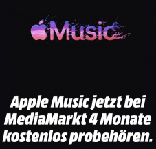 Apple Music 4 Monate gratis