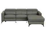 Ecksofa BEN aus Echtleder (Büffel) mit elektrisch verstellbarer Relaxfunktion & verstellbaren Kopfstützen bei Mömax