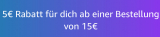 Amazon DE und FR: EUR 5.- Rabatt ab EUR 15.- Bestellwert für Artikel mit Versand/Verkauf von Amazon selbst