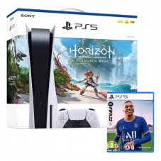 Playstation 5 / PS5 Bundle mit Fifa 22 und Horizon Forbidden West bei Interdiscount