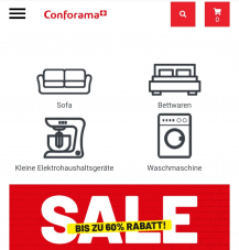 Conforama Gutschein: CHF 10.- Rabatt ab CHF 50.- Bestellwert