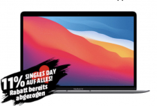 APPLE MacBook Air (2020) M1 Notebook (13.3 „, 256 GB SSD, Space Grey)