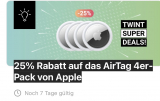 Twint Super Deals - Apple Airtag 4er