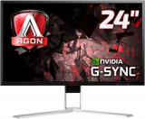 AOC AGON AG241QG Gaming Monitor (23.8 „, QHD, 165 Hz, Schwarz/Rot/Silber)