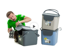Daydeal - Recyclingbehälter (3 Stück) Rotho Albula 40 Liter