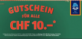 Aldi Gutschein für CHF 10.- Rabatt (neu) ab CHF 70.- Einkauf