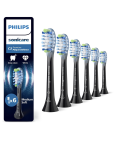 Philips Sonicare C3 Premium Plaque Defense, Original Ersatzbürstenköpfe, Schwarz, 6er-Pack