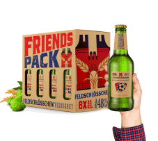 Feldschlösschen Friendspack  mit personalisierten Flaschen Bier 33cl 8-Pack