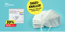 Denner: 30% Rabatt auf FFP2-Masken