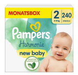 Buchmann - Pampers Windeln Monatsbox Harmonie Mini Grösse 2 -  240 Stück