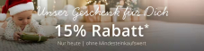 Nur heute 15% Rabatt ohne Mindesteinkaufswert bei Babywalz