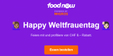 8 Franken Rabatt ab 30 Franken Mindestbestellwert bei Food Now