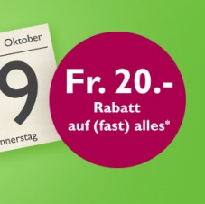 CHF 20.- Rabatt bei Orell Füssli ab einem Bestellwert von CHF 80.-