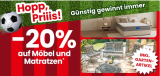 20% Rabatt auf Möbel und Matratzen bei Conforama