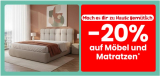 Conforama Rabatt – 20% auf Möbel & Matratzen sparen