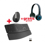 Logitech Vertical Mouse MX + Headset H600