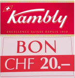Kambly Onlineshop CHF 20.- Rabatt/CHF100