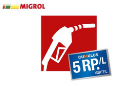 Migrol 5 Rappen pro Liter Benzin oder Diesel / Gutschein Januar 2022