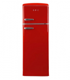 SPC Kühlschrank Retro KS3666-1, rot, 206 L, D-Klasse – 5 Jahre Garantie!