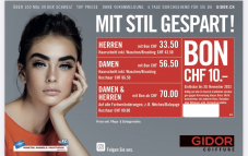 GIDOR Coiffure CHF 10.- Rabatt bis 30.11.2023