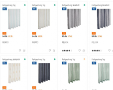 Do it + Garden Migros - 6 Verschieneden Fertigvorhänge mit 75% Rabatt - Abholpreis!