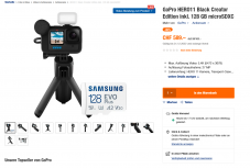 Zum schmunzeln: 99 % Rabatt ! Auf GoPro Hero 11 ! Hammerrabatt aber kein Bestpreis :-)
