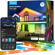 Govee 10 m LED-Lichtstreifen für den Aussenbereich, IP65, RGBIC, kompatibel mit Alexa & Google Assistant