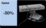 Home‑Office Aufrüsten: 30 % Rabatt auf alle Hama Docking‐Stations & Hubs bei MediaMarkt