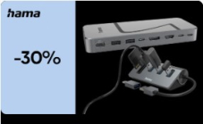 Home‑Office Aufrüsten: 30 % Rabatt auf alle Hama Docking‐Stations & Hubs bei MediaMarkt