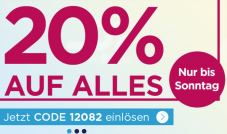 20% Rabatt auf alles bei heine