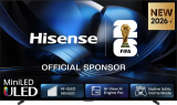 Hisense TV 100U7DSE 100″ Mini-LED 4K (100″, ULED, 4K)