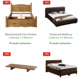 Betten-Sale bei home24 mit bis zu 50% Rabatt