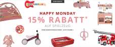 Babywalz: Nur heute 15% Rabatt auf Spielwaren