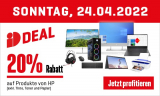Nur heute Sonntag 20% auf HP-Produkte bei Interdiscount