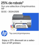 Fust Cashback Aktion – 25% Rückerstattung auf ausgewählte HP Drucker