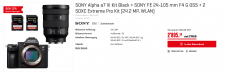Sony 7 III + 24-105 f4 + 2x Gratis Extreme Pro SD Card 64gb