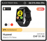 TWINT Super Deal: Huawei Watchfit New für CHF 51.90.-