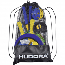 Hudora Beachset mit Badminton, Beachball, Boing-Ball, Klett-Ball bei Landi