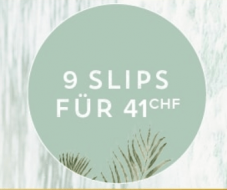 9 Slips für CHF 41.- bei Hunkemöller
