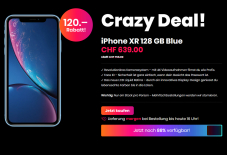 Apple iPhone XR 128 GB Blue auf 123mobile.ch