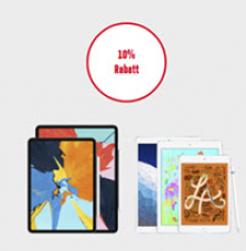 10% RABATT auf iPad Pro, iPad Air und iPad mini bei Interdiscount