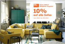 10% auf alle Sofas bei IKEA für IKEA Familiy Mitglieder z.B. Friheten für CHF 404.10 statt CHF 449.-