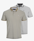 JACK & JONES Poloshirt ‚JJEPaulos‘ im 2er-Pack bei Lounge by Zalando in verschiedenen Grössen