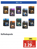 „Die günstigsten Kaffeekapseln der Schweiz“ bei Lidl ab 30.03. - 12 Rappen pro Kapsel, 10 verschiedene Sorten