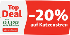 🐶NUR HEUTE🐱Fressnapf/Maxizoo: 20% Rabatt auf Katzenstreu + der neue Coupon CHF -15/60.-