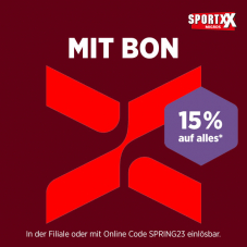 15% auf alles bei SportX mit Gutscheincode (ausgenommen reduzierte Artikel)